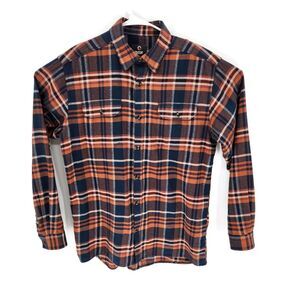 Guide Gear Mens Button-Up Shirt Multicolor Plaid Long Sleeve Pockets L